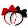 oly-24e2e5aaf3476ae9362b642d14300dbe Wholesale Valentine's Day Red Velvet Bow Headband for Men and Women Couple Vintage Flocking Holiday Decoration Photo Card