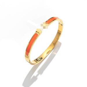 6mm orange / Made of stainless steel + real gold plating in the furnace