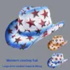 Wholesale American Cowboy Jazz Hat Sailor Dance Flag Retro Asymmetric Edge Summer Denim Material Unisex Fisherman Hat