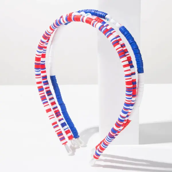 Wholesale Jewelry Headband For Women In Multicolor, 3 Pieces Set, Commute Style, Perfect For Independence Day