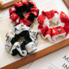 Wholesale Autumn and Winter Christmas Ribbon Fleece Colon All-match Hair Rope Hair Rope Hair Accessories Headwear