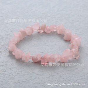 Rose quartz dark (natural material) / Bracelet circumference is about 18cm