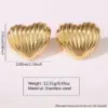 oly-25263944dac9bc3cbc56a02b7e3360d9 Wholesale 201 Stainless Steel 304 Stainless Steel Heart Shape Flower Electroplating Stone-Free Imitation Gold Vintage Style Classic Style Heart Flowers Drop Earrings Ear Studs