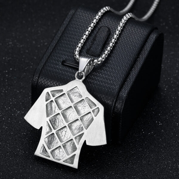 oly-2533835767ac73c3d469e6ee20da183d Wholesale Card Popular Hip-Hop Hiphop Jewelry Titanium Steel Gold-Plated Diamond Jersey Pendant Necklace