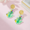 oly-253abace262cd6191679e2c96b3ec0cb Wholesale Explosions Greek Acrylic Carnival Cute Naughty Crocodile Design Women's Fashion Drop Earrings Crazy