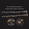 oly-2552cc922f74974f31f52d151f2f3c86 Wholesale 316L Stainless Steel Copper Ear Cartilage Rings & Studs Flower Waterproof Non Tarnish Surgical Steel