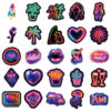 Wholesale 50 selling colorful neon graffiti stickers selling neon cherry waterproof decorative stickers