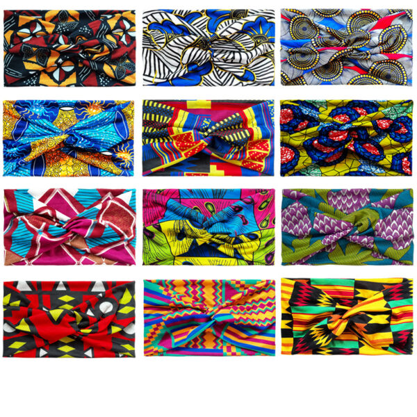 Wholesale Bohemian Explosive Yoga Sports Wash Face Wide Hair Belt Antisweat Absorbing Antisweat Stingy Cotton Head