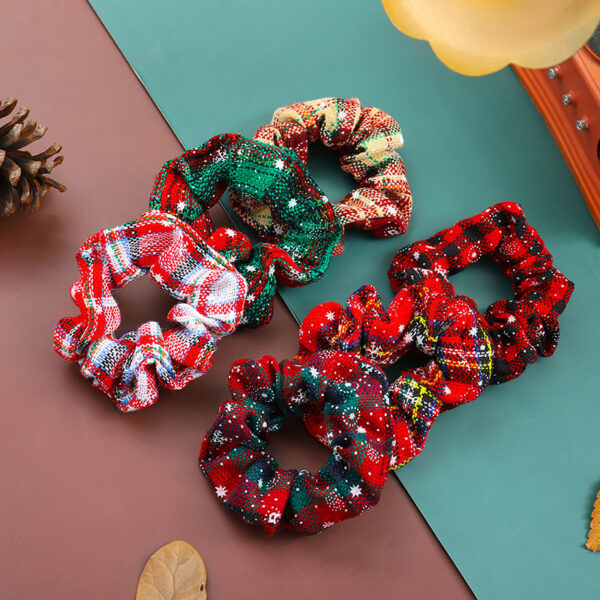 oly-25c6cb922e5f1304f11f285a3da5f68e Wholesale Christmas autumn and winter hair ring large intestine ring three-state jewelry all-match holiday cloth ring headdress
