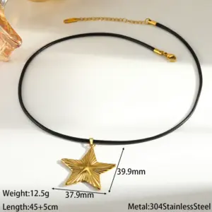 Gold Five-Pointed Star Necklace
