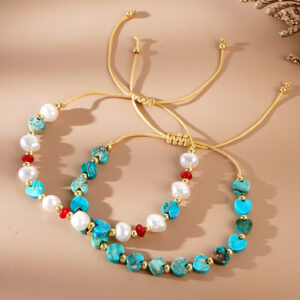 oly-25f96249cc74a50cb63bfa66832682a4 Wholesale Bohemian Imitation Pearl Peach Heart Bracelet Semi-Precious Stone Imperial Stone Heart Valentine's Day Jewelry 3mm Copper Bead Bracelet