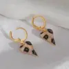 Wholesale 1 Pair Vintage Style Luxurious Commute Heart Shape Copper Drop Earrings