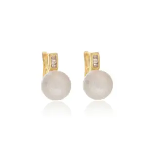 A Pair of Cotton Pearl Earrings