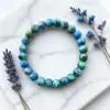 Wholesale Round Natural Stone Couple Bracelets Featuring Beading Craft With Twisted Rope Chain Material