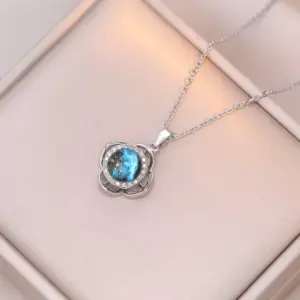 X1204 Steel Planet Rotating Necklace