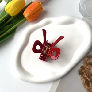 Red butterfly gripper 6.5*5cm