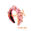 Wholesale Valentine's Day Diamond Headband Fashionable Elegant Peach Heart Letter Headband Wide Side High Cranial Top Holiday Headwear