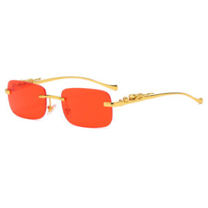 gold frame orange red slice