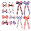 Wholesale Decorative Bow Hair Clip American Independence Day Flag Design Girl Hairband Festival Accessories Hair Clip