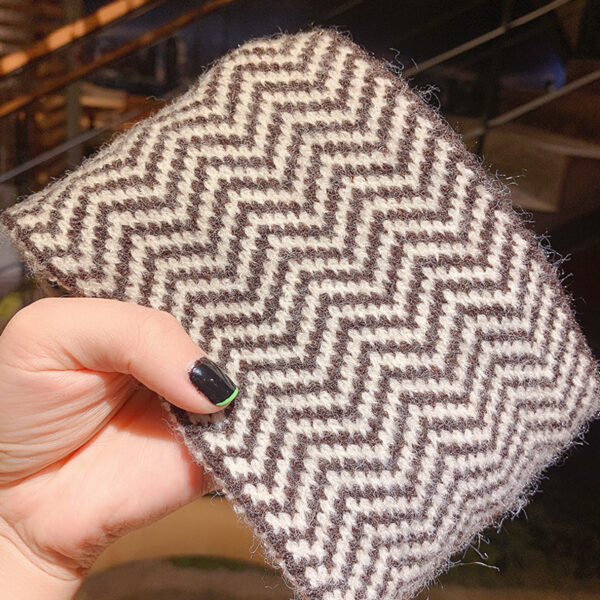 Wholesale Explosions Knitted Striped Letter Crossed Wool Hair Band Women's Autumn and Winter Hair Band Turban Knitted Hair Ring