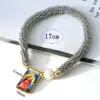 Wholesale Women’s Cross Pearl Bracelet With Beaded Chain, Copper Base, 18K Real Gold Plated And PVD Coated Finish