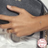 Wholesale Silver Solo Diamond Heart Bracelet with Diamond Accessories - Luxury Bracelet