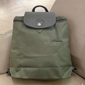 Environmentally friendly forest green backpack