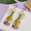 oly-26f713765134682a9abac283ed288352 Wholesale Holiday Earrings, St.Com Carnival Earrings, Color Matching, Oil Dripping, Personalized Fashion Street Party Earrings