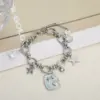 Wholesale Stainless Steel Marine Element Bracelet Shell Starfish Pearl Pendant Bracelet Vintage Art Fashion Bracelet