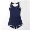 Wholesale ins South Korea one-piece swimsuit women's small chest retro slimming belly covering boxer conservative spring swimming suit