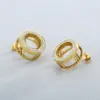 Wholesale PVD Coated 18K Gold Plated Round Stainless Steel Simple Style Waterproof Non Tarnish Ear Studs