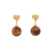 Wholesale 304 Stainless Steel Heart Shape PVD Coated 18K Real Gold Plated IG Style Sweet Simple Style Waterproof Non Tarnish Surgical Steel Hypoallergenic Dangling Earrings Ear Studs