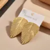 Wholesale Geometric Heart Shaped Stainless Steel 304 Electroplated Ear Studs Style Fashion Jewelry Accessories