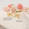 Wholesale Waterproof Non Tarnish Bow Tie Stud Earrings For Women In 18K Real Gold Plated 304 Stainless Steel With 0.03µm Water Plating