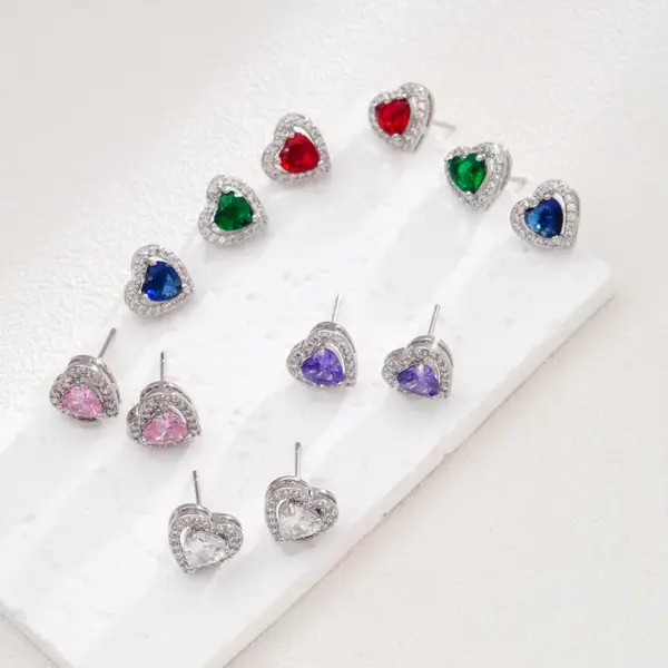 oly-27b6cd294b0a20cac9796fad4f7dc38f Wholesale PVD Coated Real Gold Plated Heart Shape 304 Stainless Steel Copper Glam Waterproof Non Tarnish Earrings Necklace