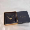 oly-27d6cfe7909df947e836e060448a0046 Wholesale Coa C-Shaped Double-Ring Necklace for Women Gold-Plated Pendant Accessible Luxury Jewelry Clavicle Chain for Valentine's Day Gift