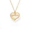 oly-27ddec20bf33d33fe0e23c0e4cefb87f Wholesale Sugar Double Layer Dopamine Natural Stone Heart-Shaped Letter Clavicle Necklace Light Luxury Stainless Steel Jewelry