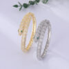 oly-280280939f90c0dd53bec4afb45ff013 Wholesale Domineering simulation snake scale snake bracelet personality green eye snake bracelet retro fashion punk bracelet
