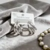 Wholesale Hypoallergenic Round Earrings For Women In 304 Stainless Steel With 18K Real Gold Electroplated Coating 0.05µm-0.08µm Thickness