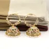 Wholesale Bohemian Style Colorful Diamond Embedded Earrings Women's Fashion Jewelry Alloy Geometric Pattern Sweet Cool Style Ear Jewelry