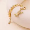 Wholesale 1 Pair Luxurious Simple Style Commute Tassel Copper Drop Earrings