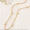 Wholesale Simple Style Solid Color Stainless Steel Necklace
