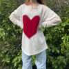 oly-286c3e954ea8a696f1f9ed19f04ee659 Wholesale Women's Long Sleeve Round Neck T-Shirt Valentine's Day Love Casual Loose Pullover Top Spring and Autumn