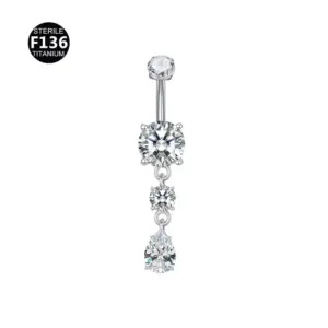 Round + Water Drop Pendant / 1.6x10mm