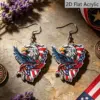 Wholesale Retro Multicolor Animal Print Acrylic Drop Earrings For Women With 304 Stainless Steel Ear Pins