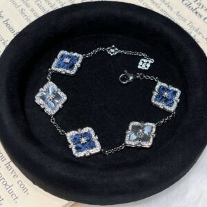 Sl096 white gold blue peter ray gun bracelet
