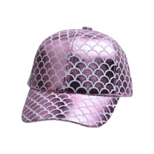 Fish scale texture-pink / Free size-adjustable (50-54)