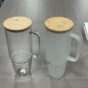 40oz handle cup frosted/transparent remarks / 401-1000ml
