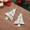 Wholesale Christmas Two-Color Earrings Necklace Gift Personalized Creative Exaggerated Holiday Carnival Jewelry for Women
