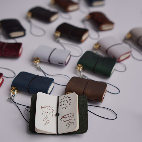 Wholesale Super mini pocket notebook Creative cowhide handmade jewelry notepad multi-purpose mini leather TN Journal Book